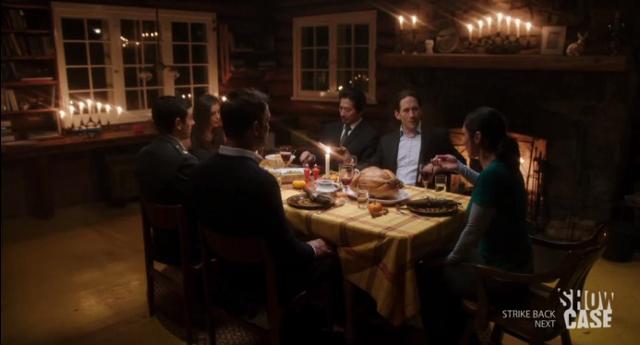 Helix S1x06 Julia shares a holiday dinner with everyone