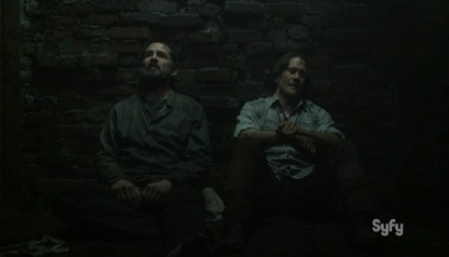 Helix S2x05 Alan and Peter discuss the past in the oubliette