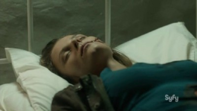 Helix S2x05 Sarah near death after being attacked by Sister Olivia