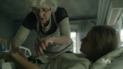 Helix S2x05 Sister Agnes becomes suspicious of Sarah's recuperative powers
