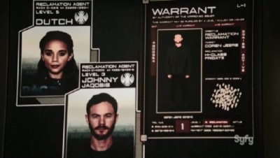 KillJoys S1x01 Cool scanner inside the RAC Prisoner Intake Facility verifies the warrent and our heroes