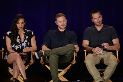 Killjoys main cast at Syfy Upfront 2015