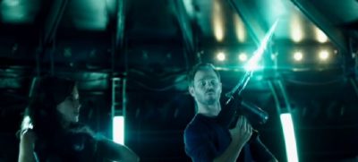 Killjoys S1x02 The loot including blow torch captured from the freighter