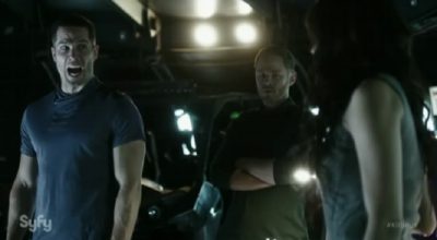 Killjoys S2x07 Dav yells he did not like being Spy-Banged by Sabine