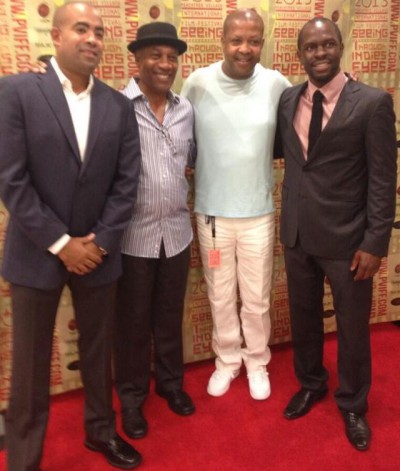 Home - The Men of Home Cast and creators Jono Oliver, Joe Morton, James McDaniel, Gbenga Akinnagbe - Image courtesy Jono Oliver Twitter feed