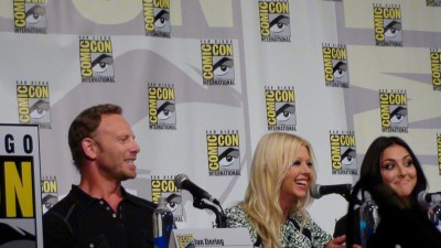 SDCC 2015 Sharknado panel Ian Ziering, Tara Reid and Cassie Scerbo