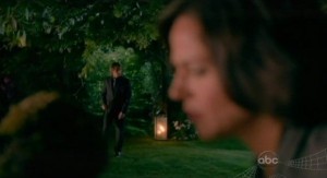 Once Upon A Time S1x02 - Mr Gold approaches Mayor tending to her tree
