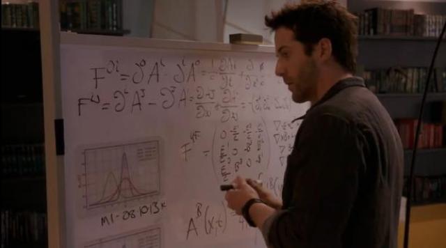 Primeval New world 01x04 Evan corrects math