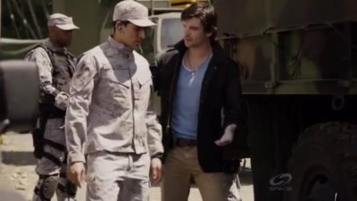 Primeval New World S1x13 - Connor explains tim eline changes to Mac