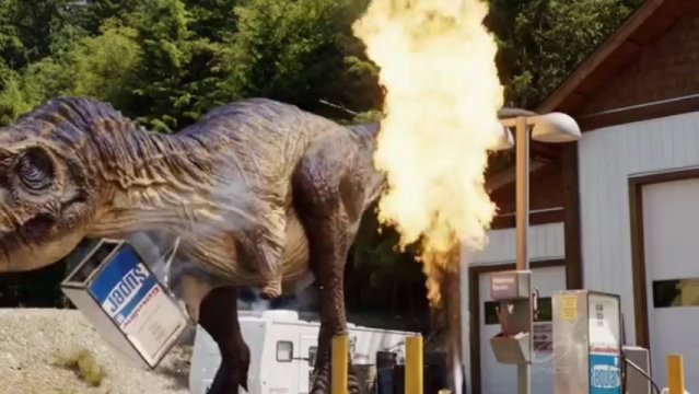 Primeval New World S1x13 - Dino disasters at local gas station