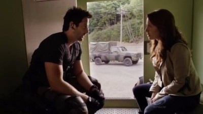 Primeval New World S1x13 - Evan and Ange have a chat about what to do