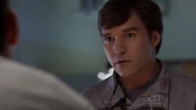 Primeval New World S1x13 - Lt Leeds arrives at Toby's hospital bed