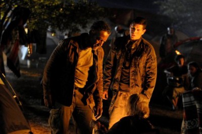 Revolution S2x01 "Born In The USA" Episode 201 -- Pictured: (l-r) Giancarlo Esposito as Captain Tom Neville, JD Pardo as Jason Neville -- (Photo by: Bill Records/NBC)