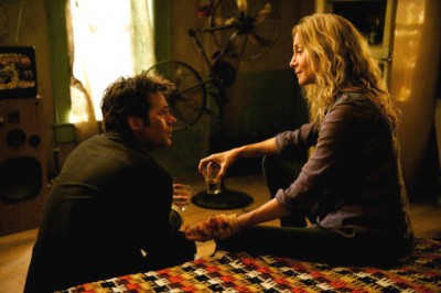 Revolution S2x04 - Miles and Rachel plan the resistance"Patriot Games" Episode 204 -- Pictured: (l-r) Billy Burke as Miles Matheson, Elizabeth Mitchell as Rachel Matheson -- (Photo by: Felicia Graham/NBC)