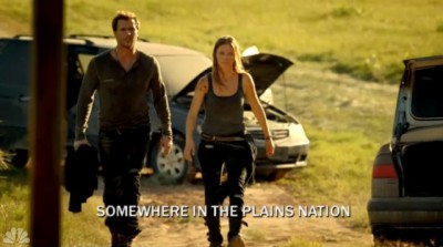 Revolution S2x03 - Adam and Charlie have a chat about Monroe somewhere in The Plains Nation