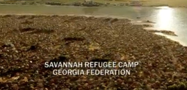 Revolution S2x03 - Day break at the Savannah refugee camp