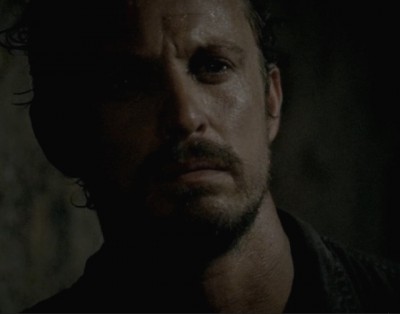 Revolution S2x06 - Bass confesses he has a kid to Miles before he is scheduled to die