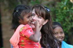 Amanda Tapping in Nepal with Mankumari - Visit and follow Ms. Tapping on Twitter!