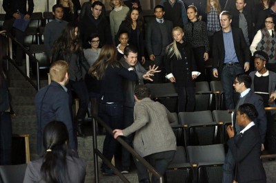 Agents of SHIELD S1x12 – Dylan Minnette as Donnie Gill goes crazy when confronted at theater