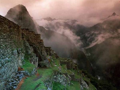 Foggy Machu Pichu - Image courtesy National Geographic