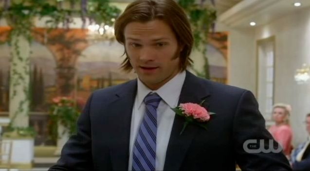 Supernatural S7x08 - Sam looking awesome in his suit too.