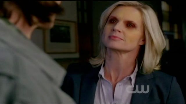 Supernatural S7x13 - Charlene's eyes turn red