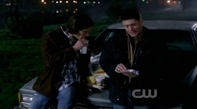 S7x19 Sam and Dean talk at car