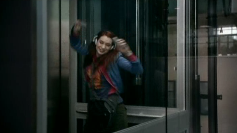 Supernatural S7x20 - Charlie Dancing in Elevator!