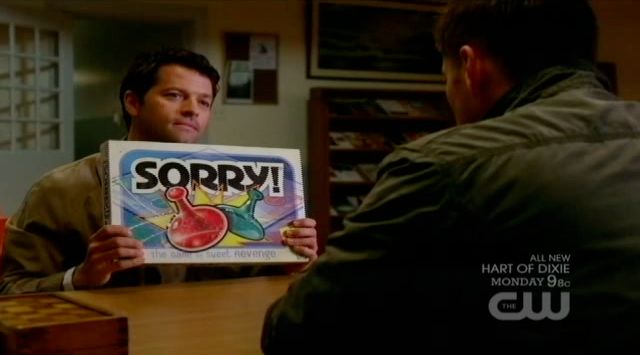 Supernatural S7x21 - Castiel wants to play Sorry