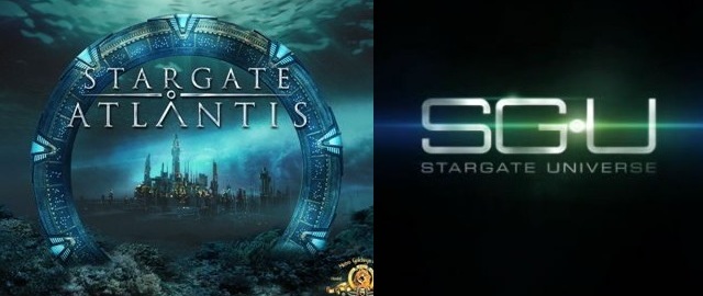 Stargate Atlantis and Stargate Universe logos - Click to learn more at the official MGM Studios web site!