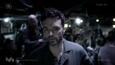 The Expanse S1x05 Protesters on board Anderson Station