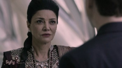 The Expanse S1x06 Chrisjen is confronted about her blackmail