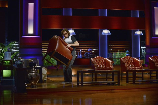 The Neighbors S2X07 Larry walks away with a chair