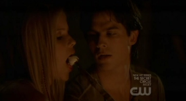 The Vampire Diaries 3x06 Damon flirts with Rebekah