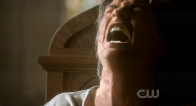 The Vampire Diaries 3x07 Damon reacts to the light