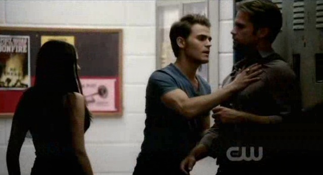 The Vampire Diaries 3x06 Stefan slams Alaric