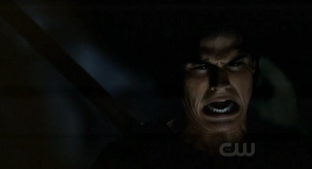 The Vampire Diaries 3x07 Damon gets stabbed by the cave