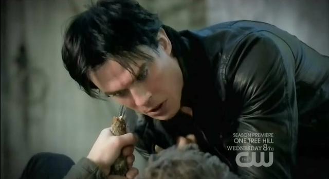 The Vampire Diaries S3 x 10 Damon stabs Stefan