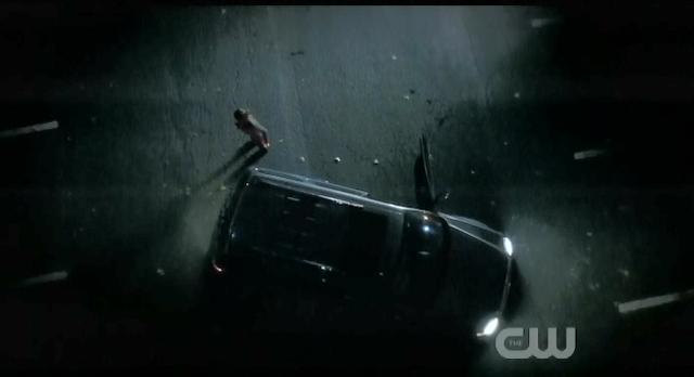 The Vampire Diaries S3x14 Elena hits something in road