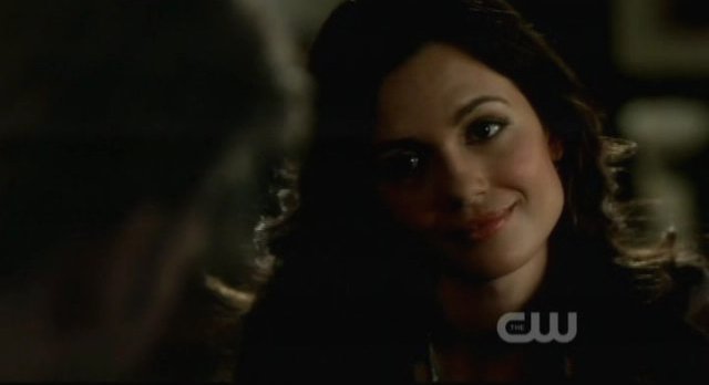 The Vampire Diaries S3x15 - Meredith smiles at  Alaric