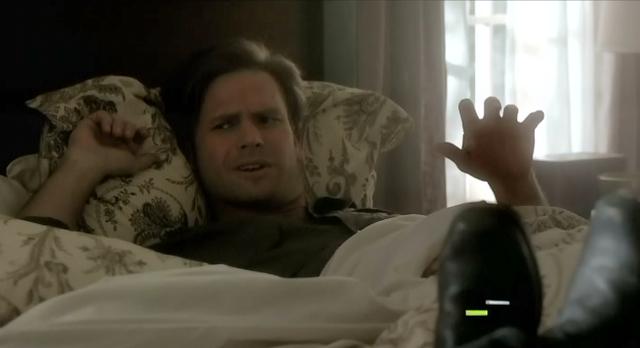 The Vampire Diaries S03x17 Alaric waking chained to bed