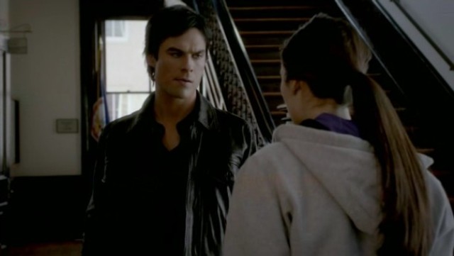The Vampire Diaries 3x16 - Elena talking to Damon about Abby Bennett and Lasagna