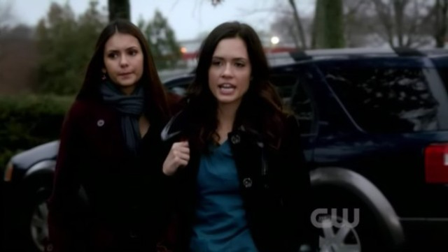 The Vampire Diaries 3x16 - Elena's disagreeing face towards Meredith Fell