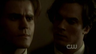 The Vampire Diaries 3x16 - Damon and Stefan talking back in 1912