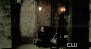 The Vampire Diaries S3x19 Alaric and Elena in cellar