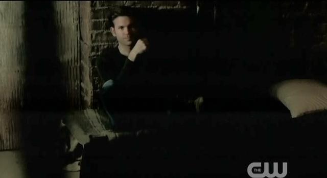 The Vampire Diaries S3x19 Elena entering cellar to see Alaric