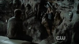 The Vampire Diaries S3x19 Rebekah walking into the cave vampires cant walk into