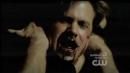 The Vampire Diaries S3x19 Stefan beating infortmation out of Alarics alter ego