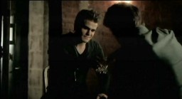 The Vampire Diaries S3x19 Stefan visiting Alaric in the cellar