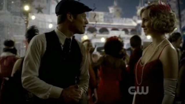 The Vampire Diaries 3x20 - Caroline Forbes and Matt Donovan at the party